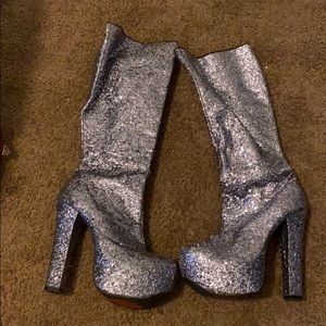 Thigh high boots. Worn once